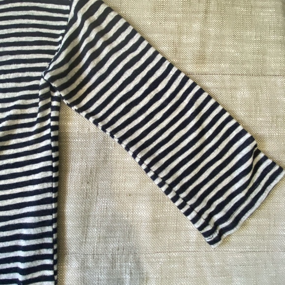 Lucky Brand Womens Cotton Blend Dk Blue White Texture Summer Knit Top-Sz-M - Picture 9 of 15